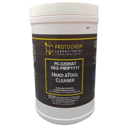 PROTOCHEM LABORATORIES Large Industrial Hand and Tool Wipes, 70 Wipes, EA1 PC-52DHAT-1